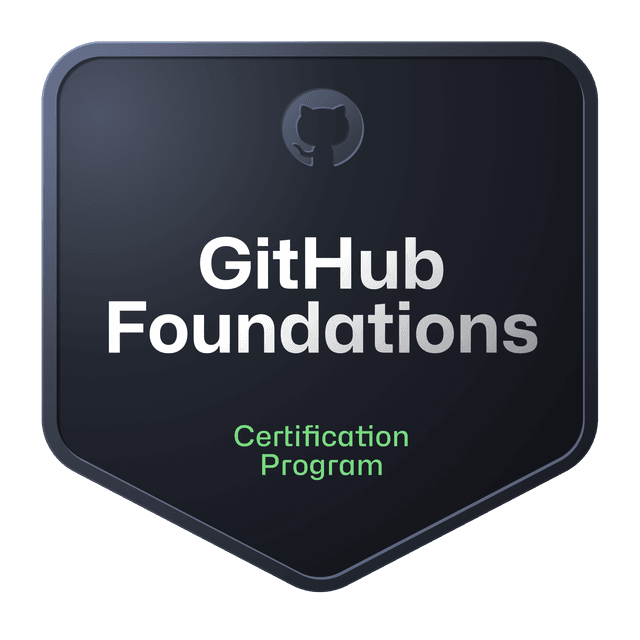 Certification Card Image with title GitHub Foundations
